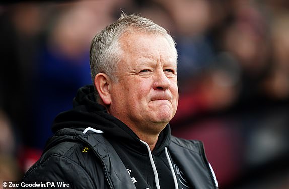 File photo dated 03/09/24 of Sheffield United manager Chris Wilder, who will step up his plans for a summer rebuild at the club following their quick return to the Sky Bet Championship. Publication date: Friday May 3, 2024. Photo by PA.  Watch PA FOOTBALL Sheff Utd.  Photo credit should read: Zac Goodwin/PA Wire