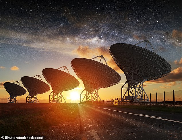 Other extraterrestrial hunters predict that communication will be carried out through signals that will travel through the universe.  That's because astronomers have been sending transmissions into space since the 1970s.