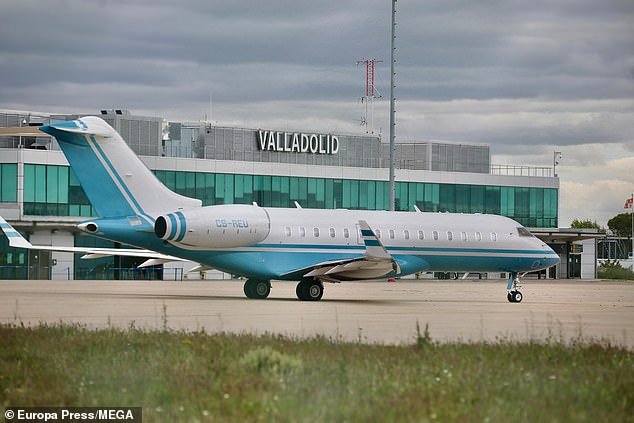 They were at the Valladolid airport in northwestern Spain.