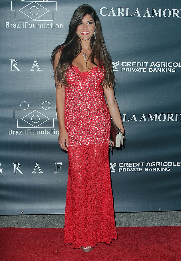 In her most recent social media post on Tuesday, she mentioned the disappearance of her brother's dog from a rural property in Roca Sales due to the flooding. (Pictured:  Anderle attends the II Brazil Foundation Gala Miami on March 26, 2013 in Miami, Florida)