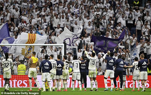 With the latest title, Real Madrid is nine ahead of Barcelona in the all-time standings.