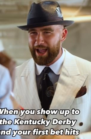 Kelce won his first bet on the Kentucky Derby
