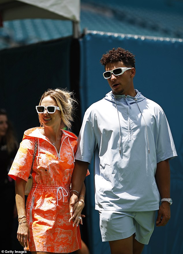 Patrick and Brittany Mahomes arrived in the Magic City in time for Saturday's qualifying