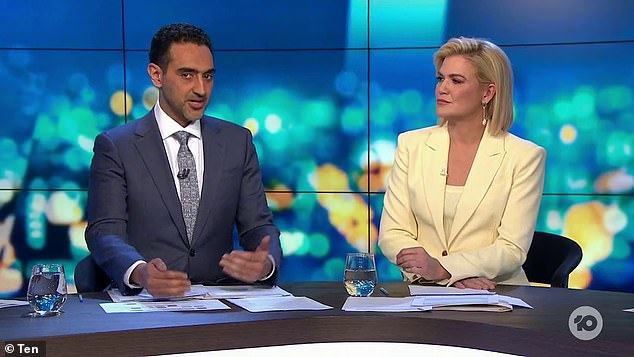 It comes after Channel 10 suffered its worst year in its ratings history for 2023 as viewers abandoned its once iconic shows in droves. (Pictured: The Project features Waleed Aly and Sarah Harris)