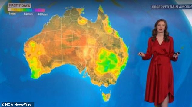 There has been significant rainfall totals in eastern New South Wales and coastal Queensland over the past even numbered days.