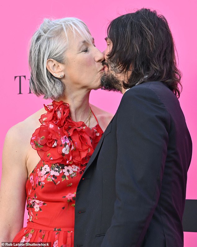 In 2008 he founded the philanthropic project GrantLOVE which produces and sells original works of art; Keanu and Alexandra photographed on April 15, 2023 in Los Angeles