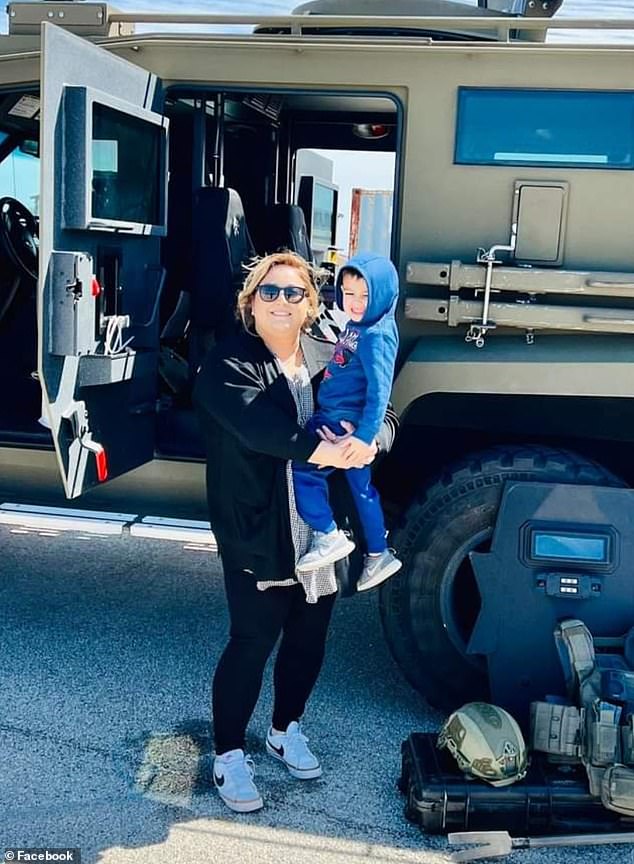 Police tracked Kriger's truck to Tom Slick Park after phone calls. On Tuesday, they located two bodies provisionally identified as the 32-year-old woman and her young son, as well as a weapon.