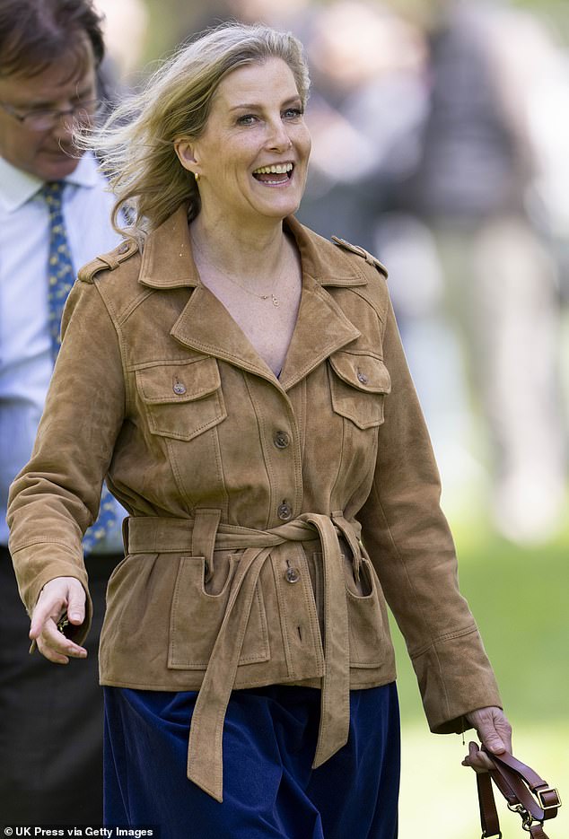 Sophie, Duchess of Edinburgh, at the Royal Windsor Horse Show wearing a camel jacket