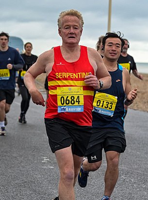 Best step forward: Jeff running the Worthing Half Marathon