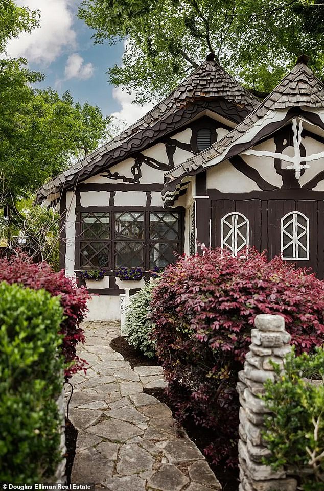 The Austin property looks straight out of a fairy tale book from the outside, but inside it's beautifully modern with touches of uniqueness throughout.