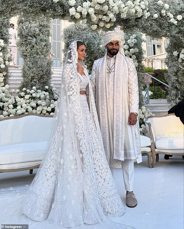 The fashion brand's CEO Umar, 36, and his girlfriend Nada, 31, tied the knot in two ceremonies in the south of France, after a fairytale proposal in August 2021.