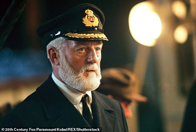 The actor also played Captain Edward Smith in the 1997 Oscar-winning film Titanic (pictured).