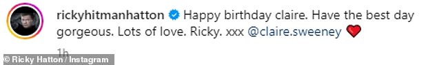 Ricky called his new love 'beautiful' in his recent post to celebrate his birthday.