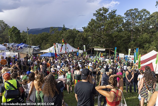 Various stalls were also set up in the market selling drug paraphernalia, while speakers leading the fight for marijuana legalization gave talks.