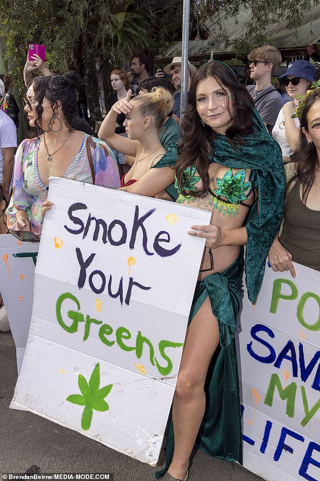 Attendees have been calling for cannabis to be decriminalized in Australia since 1993.