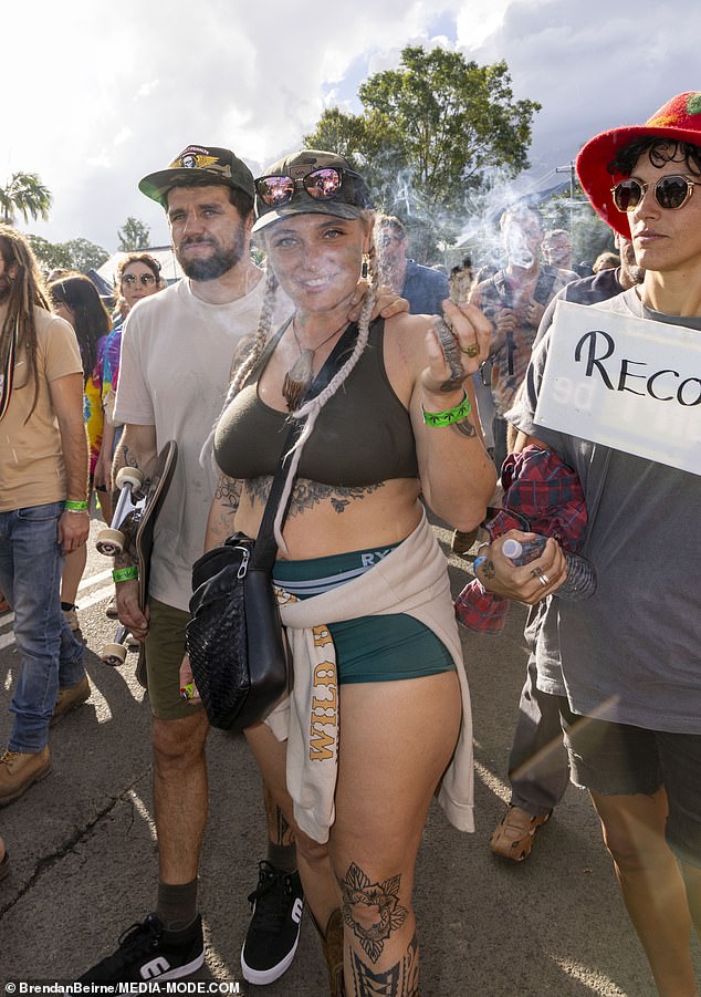 Festival attendees campaigned for cannabis to be decriminalized