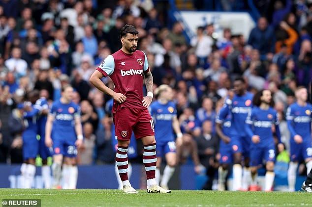 It was a difficult afternoon for West Ham, who are now winless in their last six games.