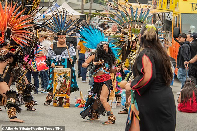 In Santa Monica, the Venice Cinco de Mayo Parade Festival began as dancers dressed in feathers and long skirts took to the streets and celebrated the holiday.