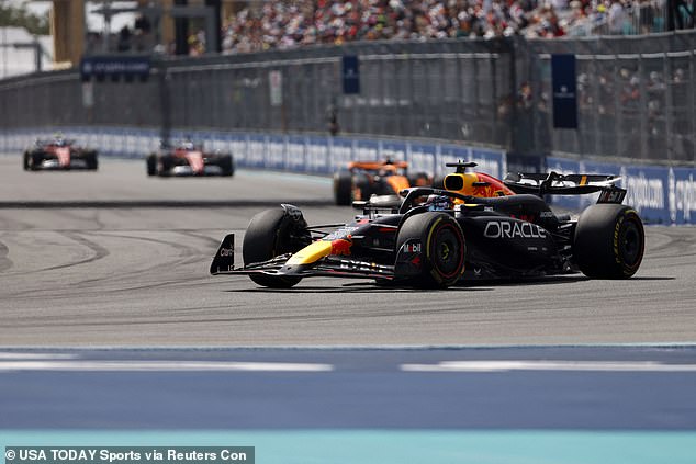Verstappen, normally as dominant as you can imagine, had managed to hit a bollard early on.