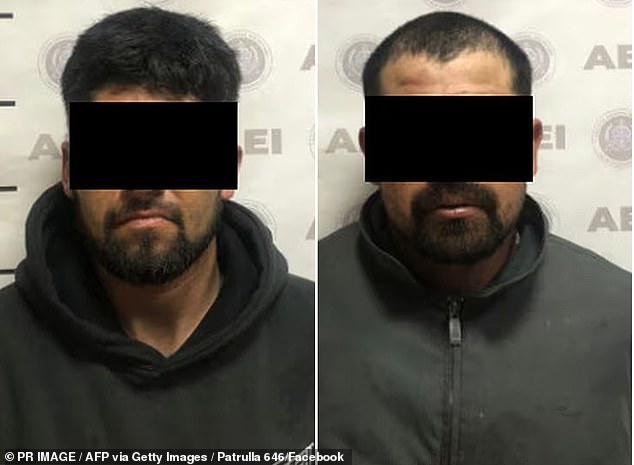 The brothers Jesús Gerardo García Cota and Cristian Alejandro García were two of the three arrested. It is unclear which brother is which in their mugshots.