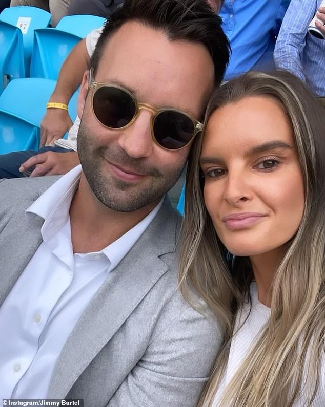 Nadia shares her children with her ex-husband and former Australian footballer Jimmy Bartel, 39. Geelong Cats legend Jimmy is now dating Amelia Shepperd (right) and the couple have since welcomed a son together. Both in the photo