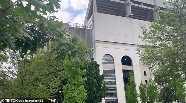 OSU's stadium is several stories tall.