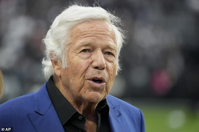 That's a reference to when Kraft was accused of soliciting a prostitute in 2019.