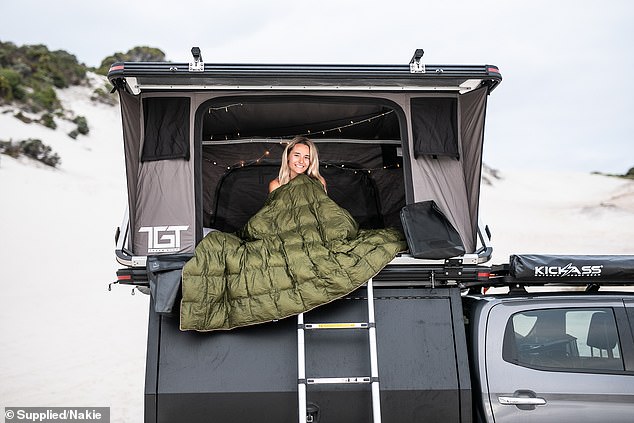 They also sell luxurious beach towels, picnic blankets and their famous fluffy, super cozy blankets (pictured), which keep you warm and comfortable in all weather conditions.