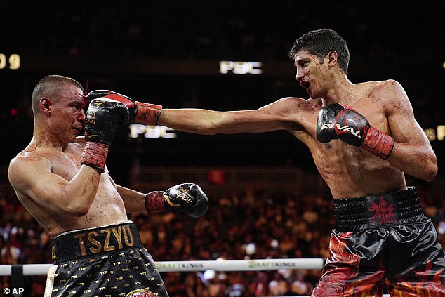 Tszyu will next face knockout artist Vergil Ortiz, following the Australian's shock loss to Sebastian Fundora (pictured) in March.