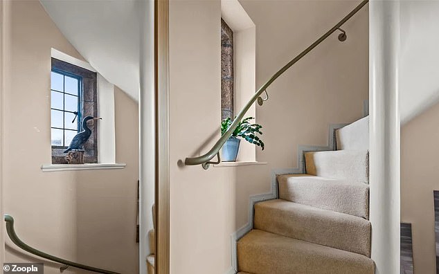 The internal staircase leads to two of the bedrooms and the private roof terrace.