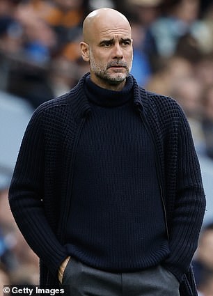 City manager Pep Guardiola aims to win his fourth consecutive Premier League title