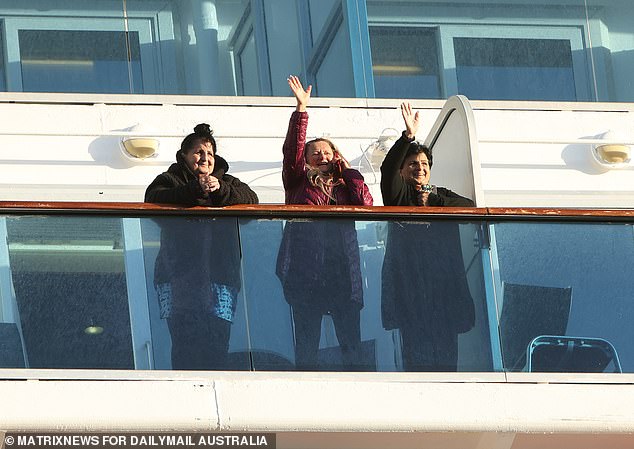 Many passengers were relieved to arrive in Sydney on Monday afternoon.