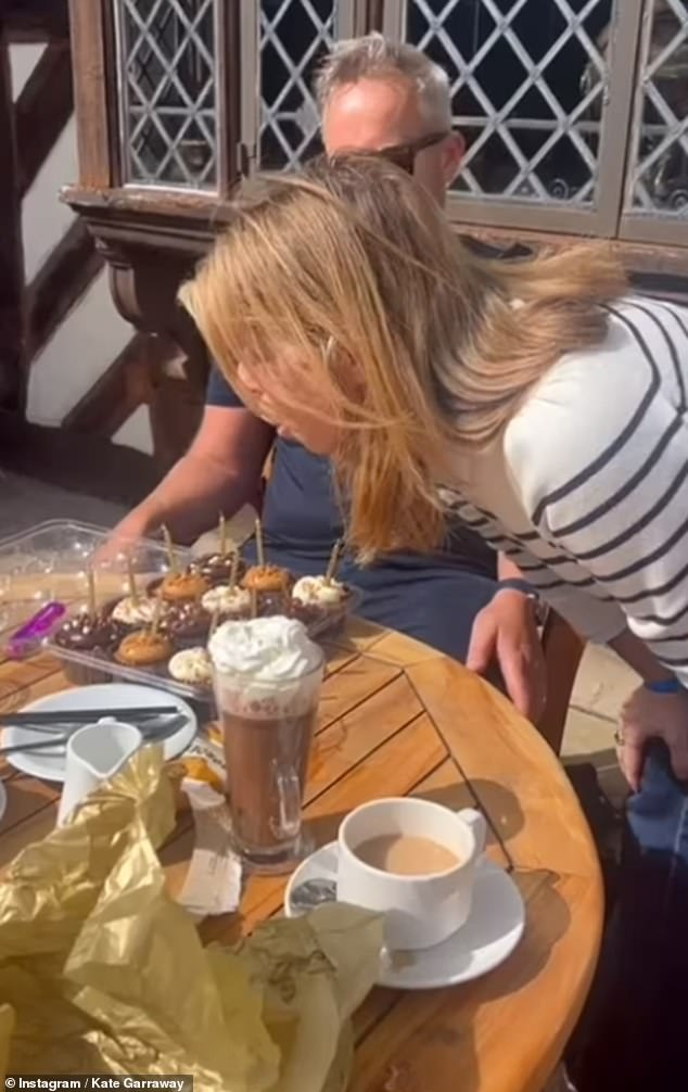 The clip showed a smiling Kate blowing out her birthday candles.