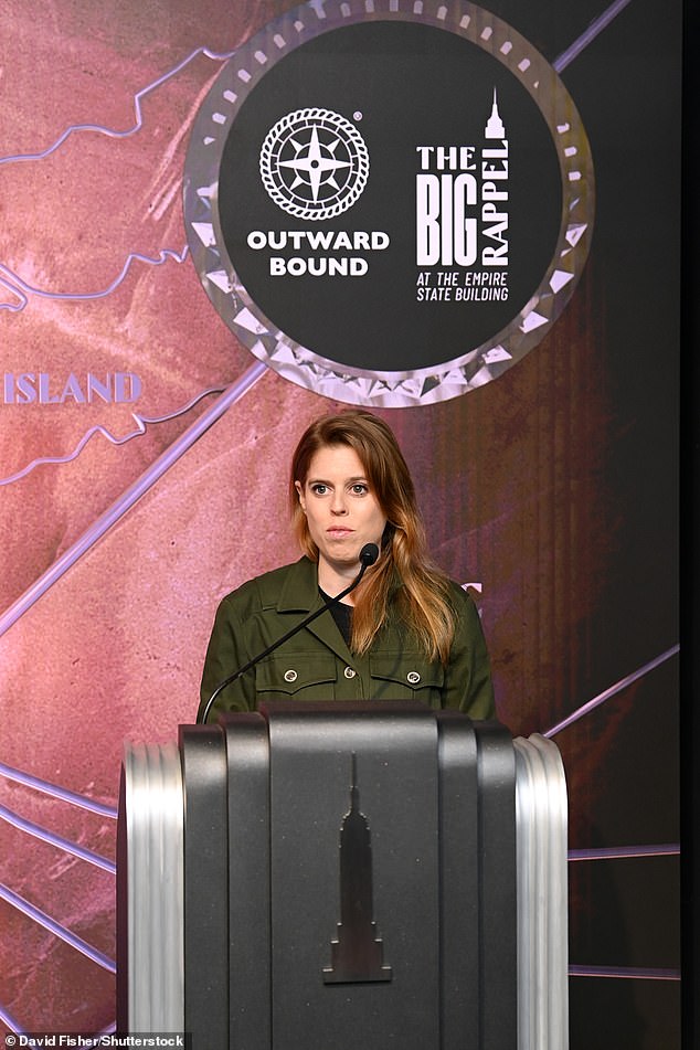 Beatrice spoke from the top of the Empire State Building in New York for an event in collaboration with the charity Outward Bound.