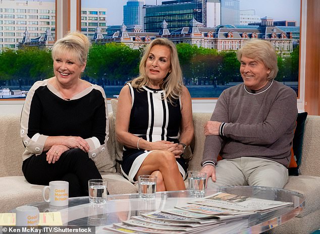 The Fizz are a British pop music group formed in 2004 as a spin-off of the original group, Bucks Fizz. The core of the group is made up of Cheryl Baker, 70, (left), Mike (right) and Jay Aston, 63 (centre).