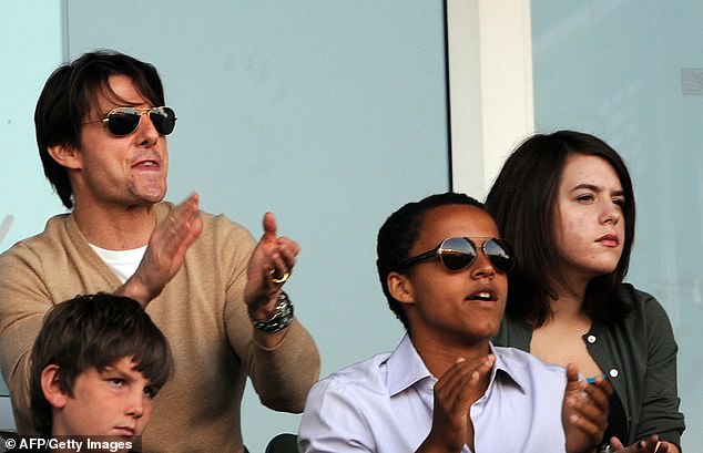 The Mission: Impossible star was last publicly photographed with her two oldest children in 2009, when they attended a soccer game in Los Angeles.