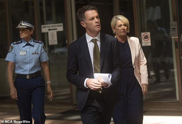 New South Wales Premier Chris Minns and Police and Counterterrorism Minister Yasmin Catley (R) will announce more details on Tuesday.