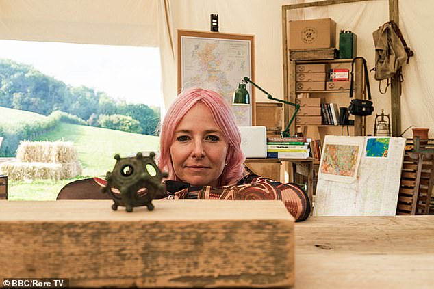 The artifact recently featured on an episode of the BBC's Digging for Britain in which Professor Alice Roberts examined the strange object up close.