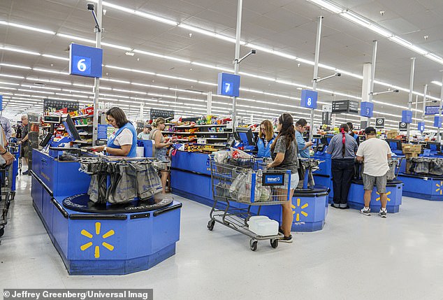 At two stores, in Missouri and Ohio, Walmart will completely replace self-checkout machines with lanes 
