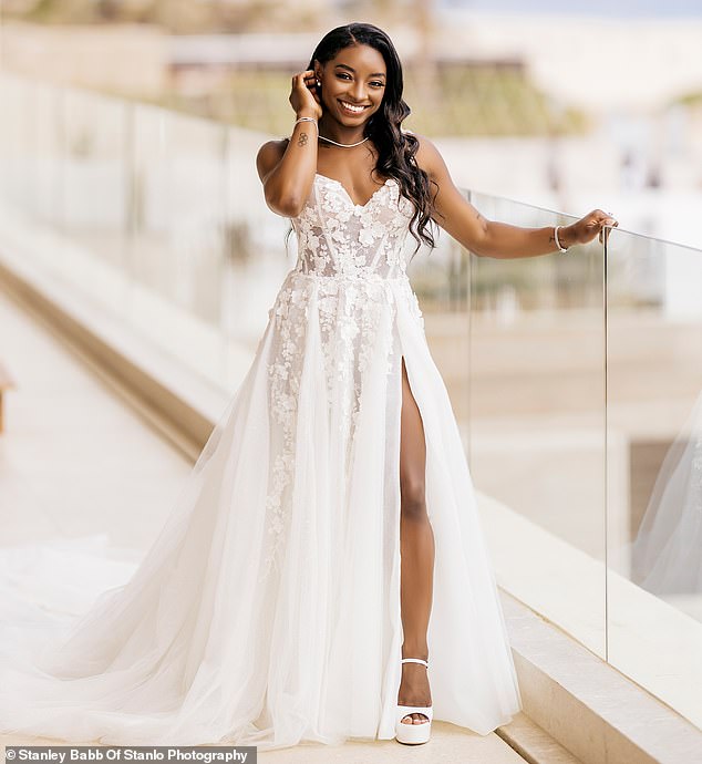 Biles and Owens had a second wedding in Cabo San Lucas last year after officially tying the knot at a courthouse in their native Houston, Texas, a week before the trip.