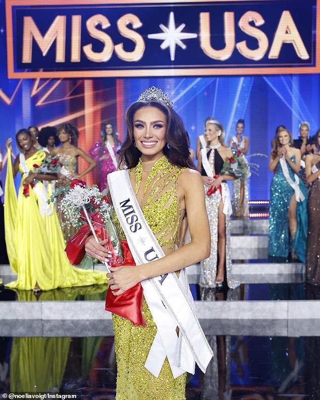 The Miss USA Organization issued its own statement thanking Voigt for her 'service' and announcing that a successor would assume her responsibilities.