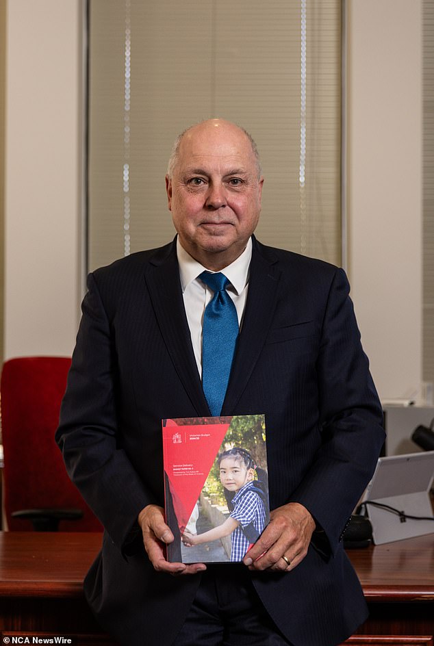 Victorian Treasurer Tim Pallas delivers his 10th budget forecasting record state debt (Tim Pallas pictured)