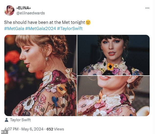 1715055491 661 Taylor Swift devastates fans after missing the Met Gala for