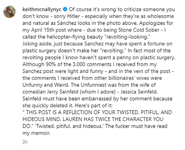 1715061522 421 Keith McNally makes a 180 degree turn by admitting that Lauren