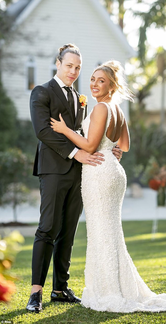 Broadcast on Channel 4's E4, the Australian version of the dating show franchise attracted a total of 1.6 million viewers in one week. Pictured: Jayden and Eden from MAFS 2024