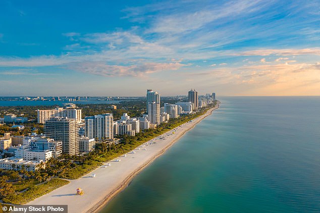Floridians rated their home state highly when it comes to education and the economy, earning top marks in both categories.  In the photo: Miami Beach