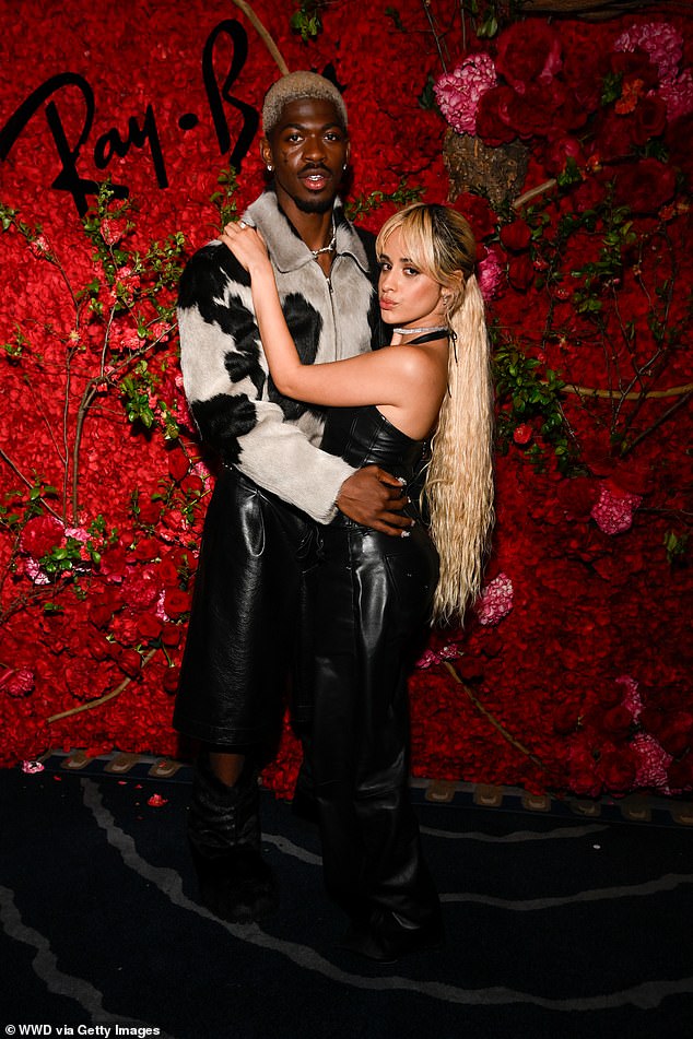 When they arrived at the party, Camila and Lil Nas put on a playful display as they posed for photos.