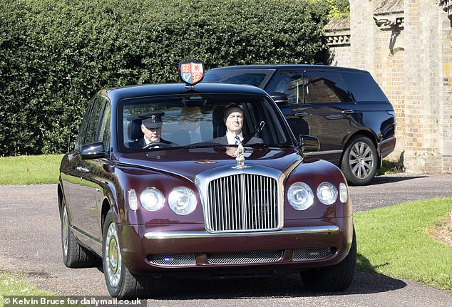 The King is ejected from Windsor Castle this morning as he travels to Clarence House.