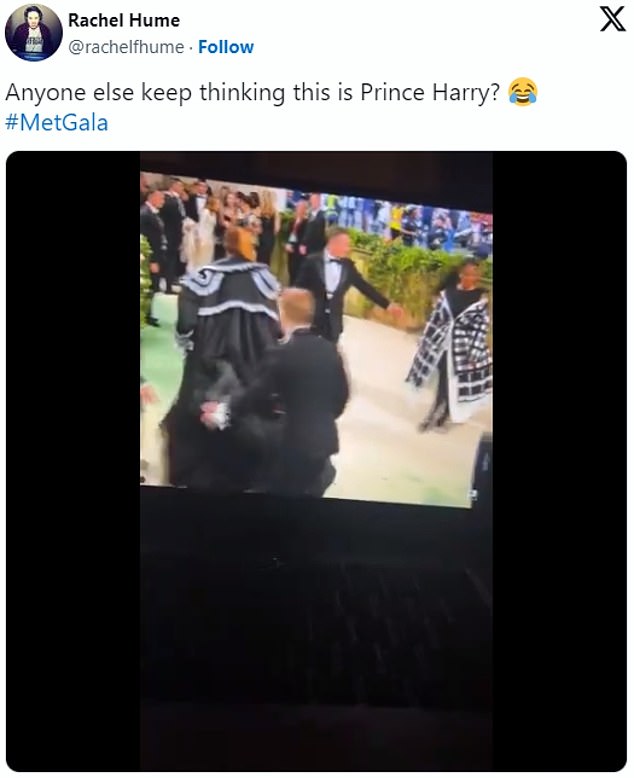 Some social media users said they still thought the staff member was Prince Harry.