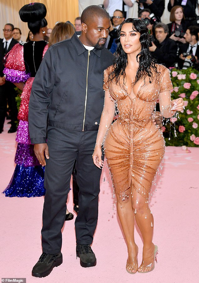 Kim and Kanye's last appearance at the Met Gala was in 2019, when she stunned in a gold wet look and Kanye wore a $42 black jacket.